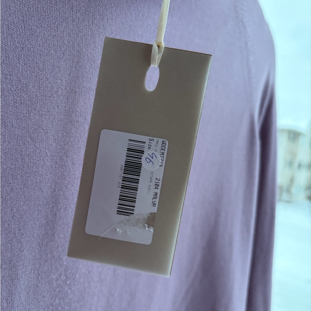 🆕 Ottod’Ame Essence Lavender Turtleneck Sweater US 10 Made in Italy ViscoseBlend - Picture 14 of 17
